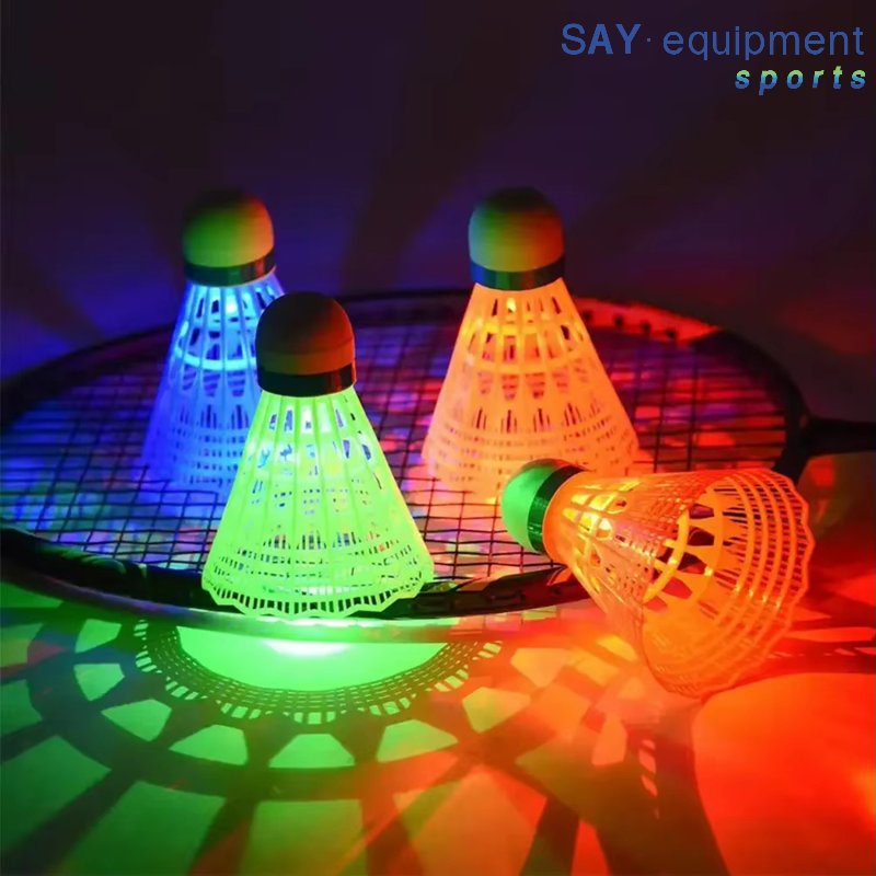 Badminton Nylon Shuttlecock - 6Pcs LED Badminton Ball Glowing Light