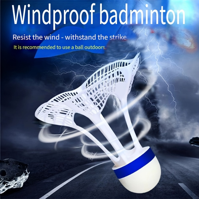 Badminton Nylon Shuttlecock - 10pcs Wind-Resistant Badminton-Perfect For Outdoor Badminton