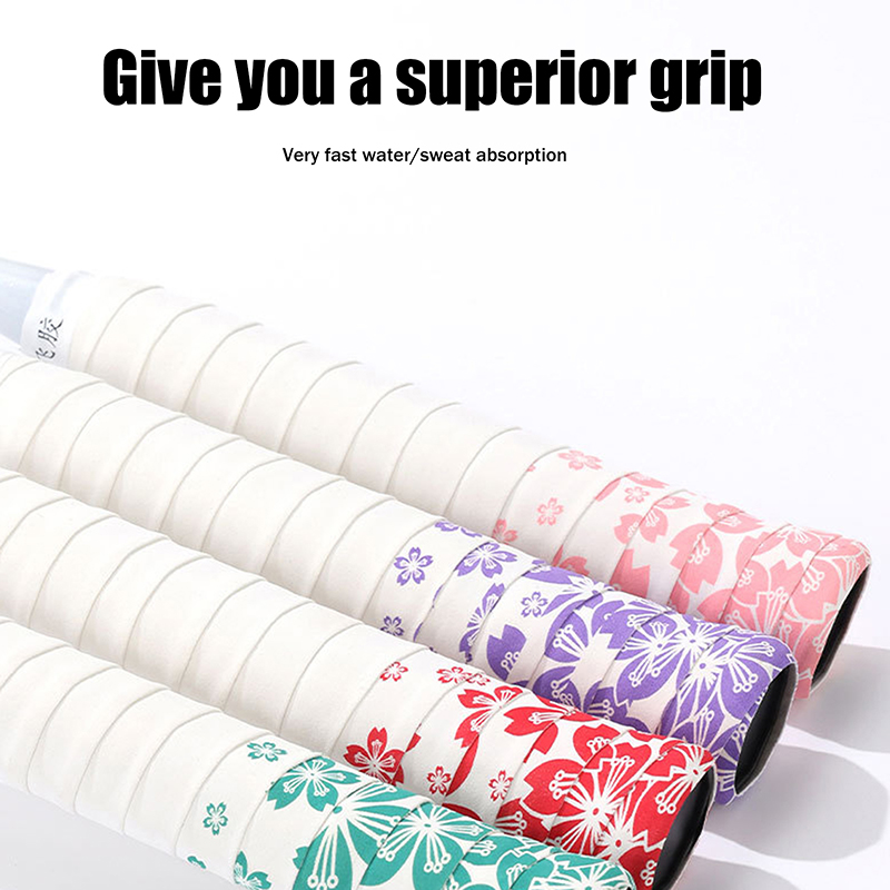 Badminton Grip - 1PC Sakura Print Tennis And Badminton