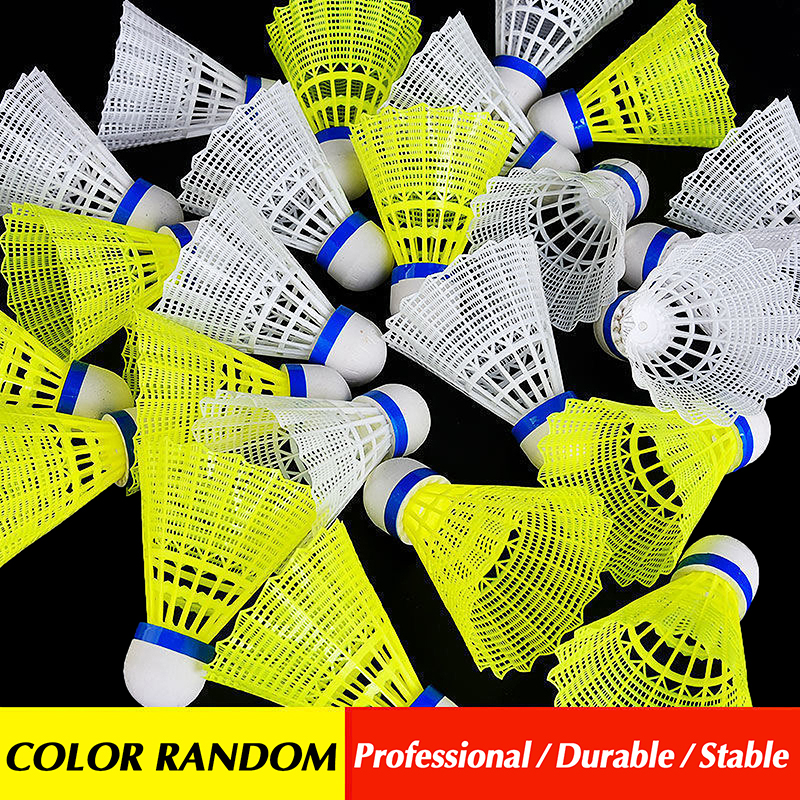 Badminton Nylon Shuttlecock - 【W】1PCS Plastic Badminton Shuttlecocks Durable Stable