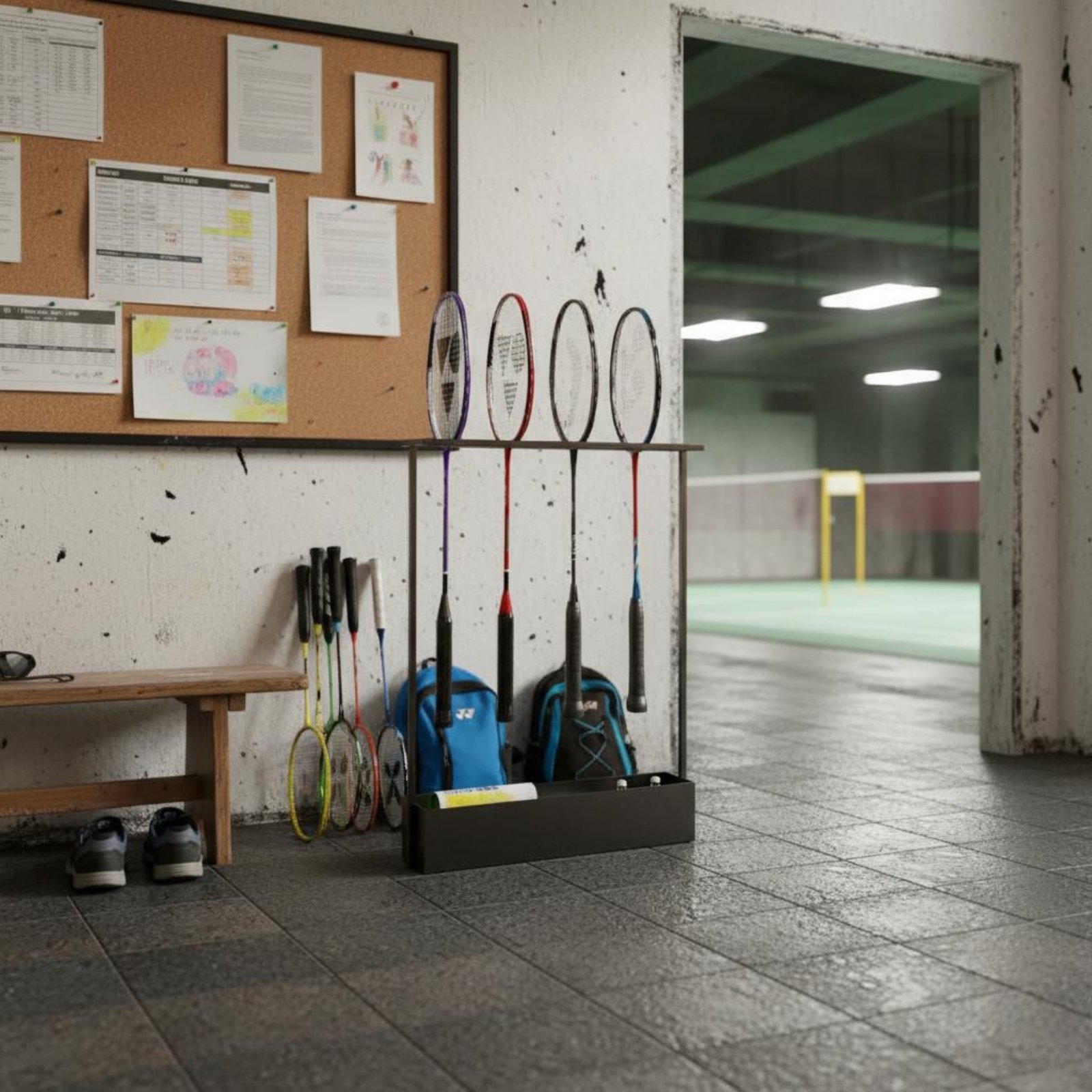 Badminton Racket Storage Rack  - Badminton Materi incelemesi ve fiyatı