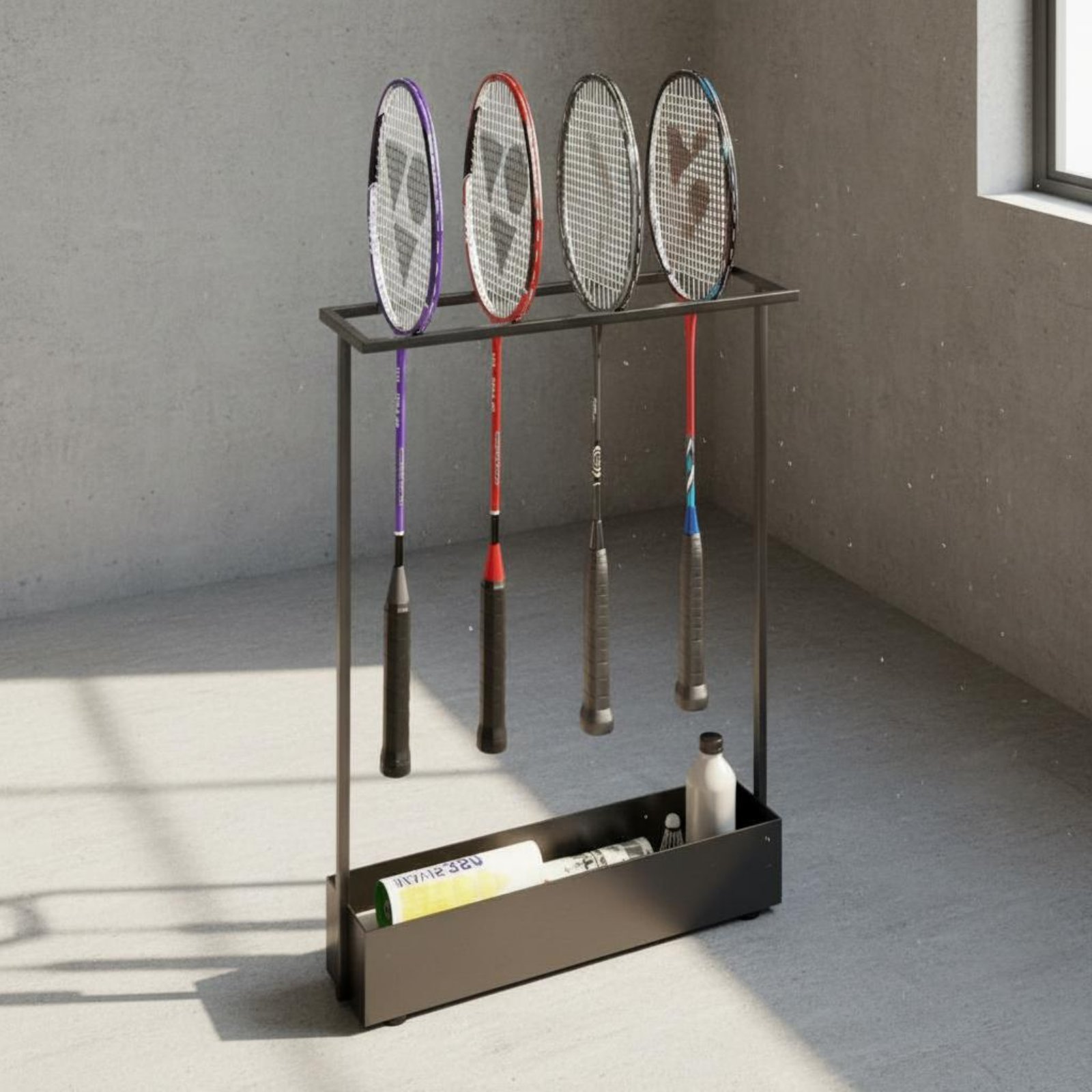 Badminton Racket Storage Rack  - Badminton Materi incelemesi ve fiyatı