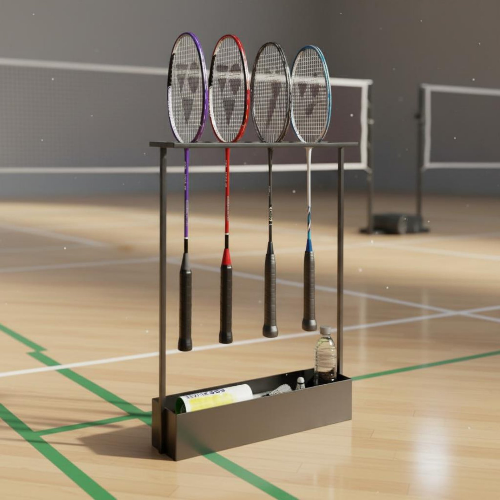 Badminton Racket Storage Rack  - Badminton Materi incelemesi ve fiyatı