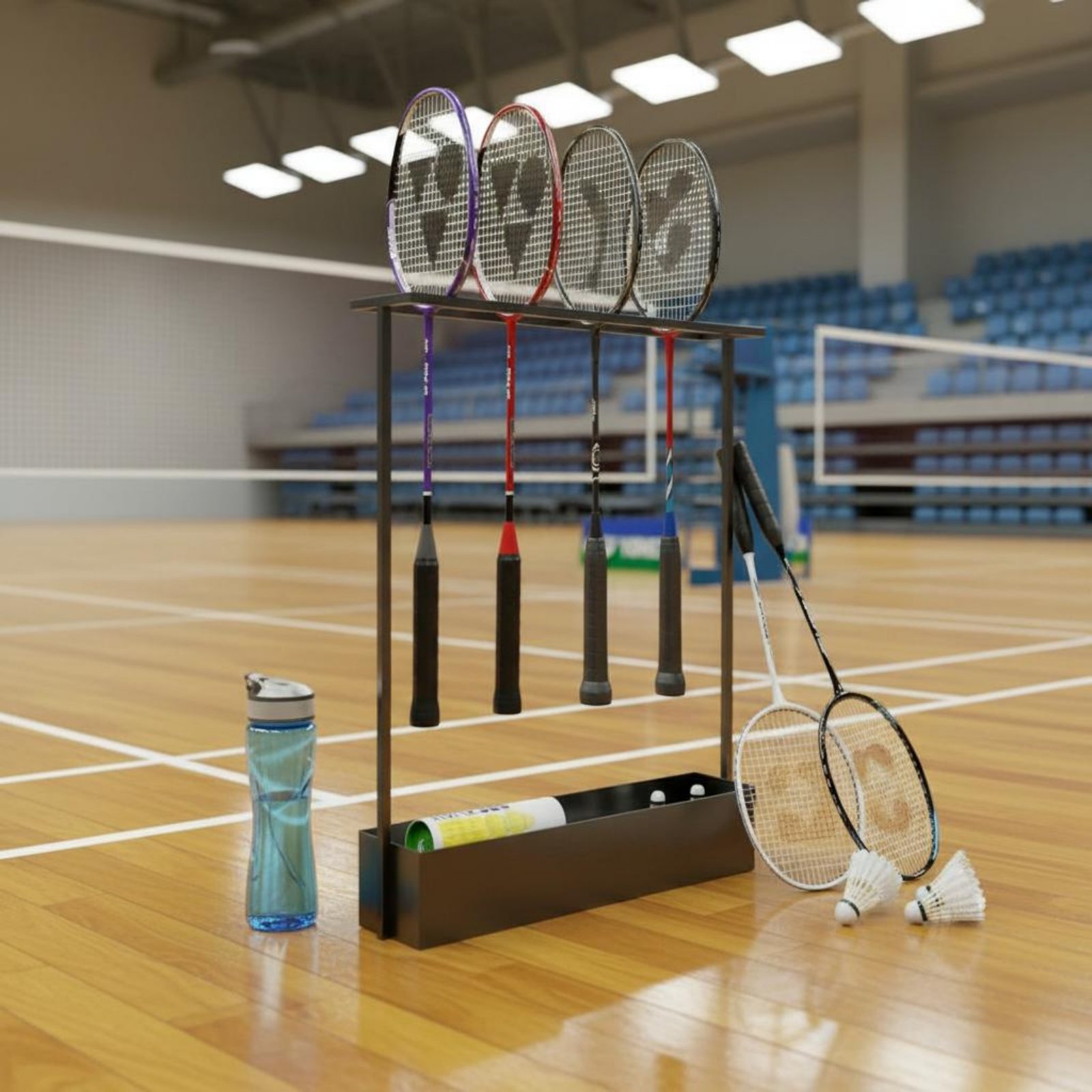 Badminton Racket Storage Rack  - Badminton Materi incelemesi ve fiyatı