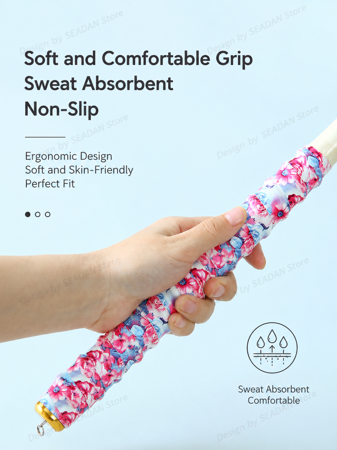 1.5m Floral Dragon Pattern Fis - Badminton Grip incelemesi ve fiyatı