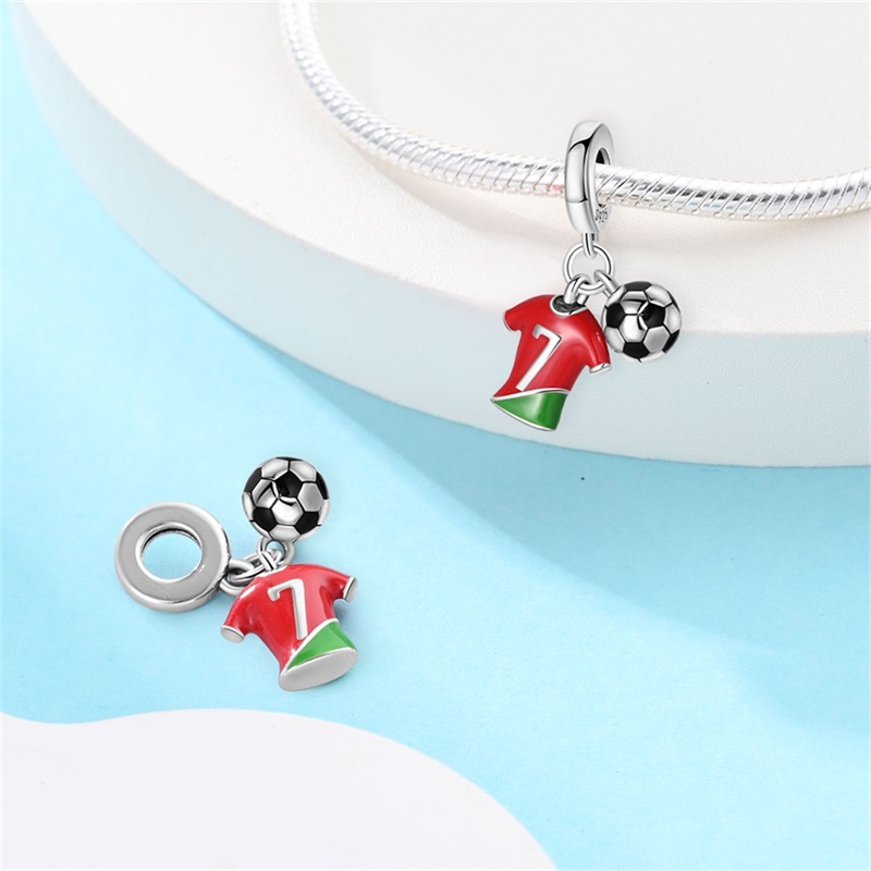 Fashion 925 Silver Football Je - Badminton Materi incelemesi ve fiyatı