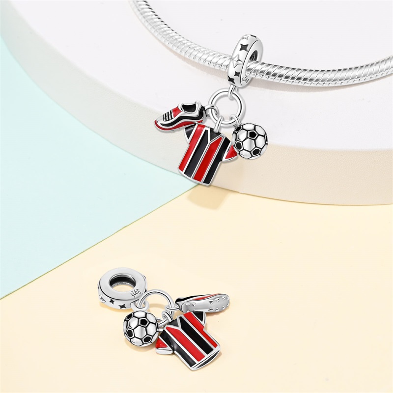 Fashion 925 Silver Football Je - Badminton Materi incelemesi ve fiyatı