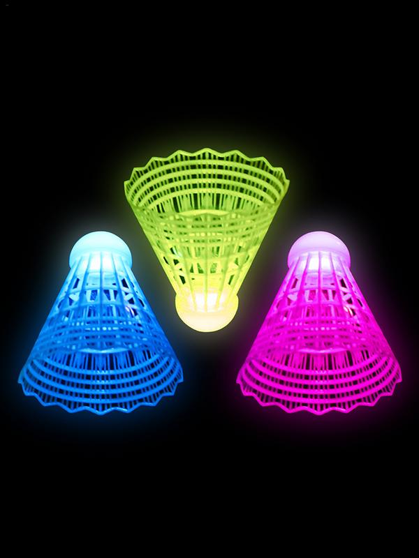 3pcs LED Badminton LuminousBad - Badminton Nylon Shuttlecock incelemesi ve fiyatı